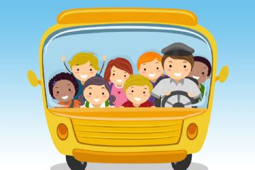 Scuolabus con bambini