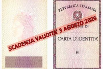 scadenza carta di identità cartacea 3 agosto 2026
